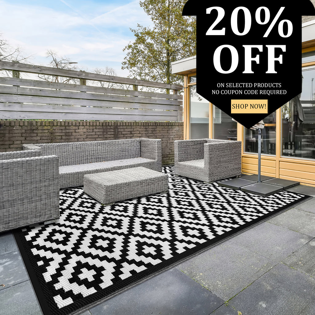 Don’t Miss this Amazing Deal of the Week! Large Outdoor Rugs Now at 20% off!