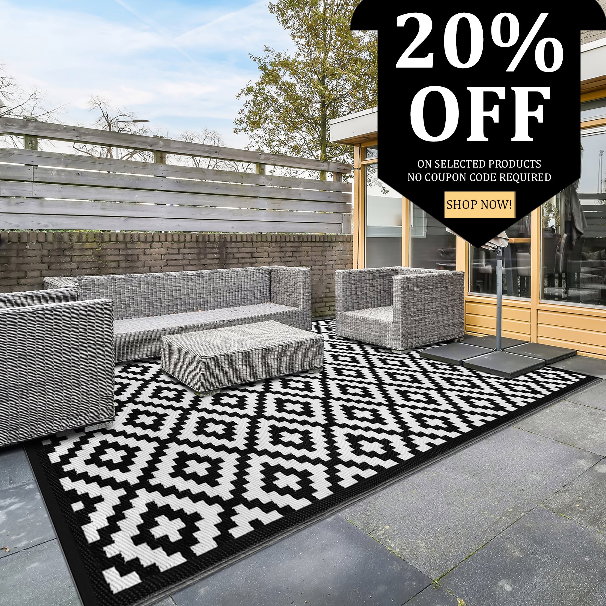 Bazaar Outside Rugs Don’t Miss this Amazing Deal of the Week! Large Outdoor Rugs Now at 20