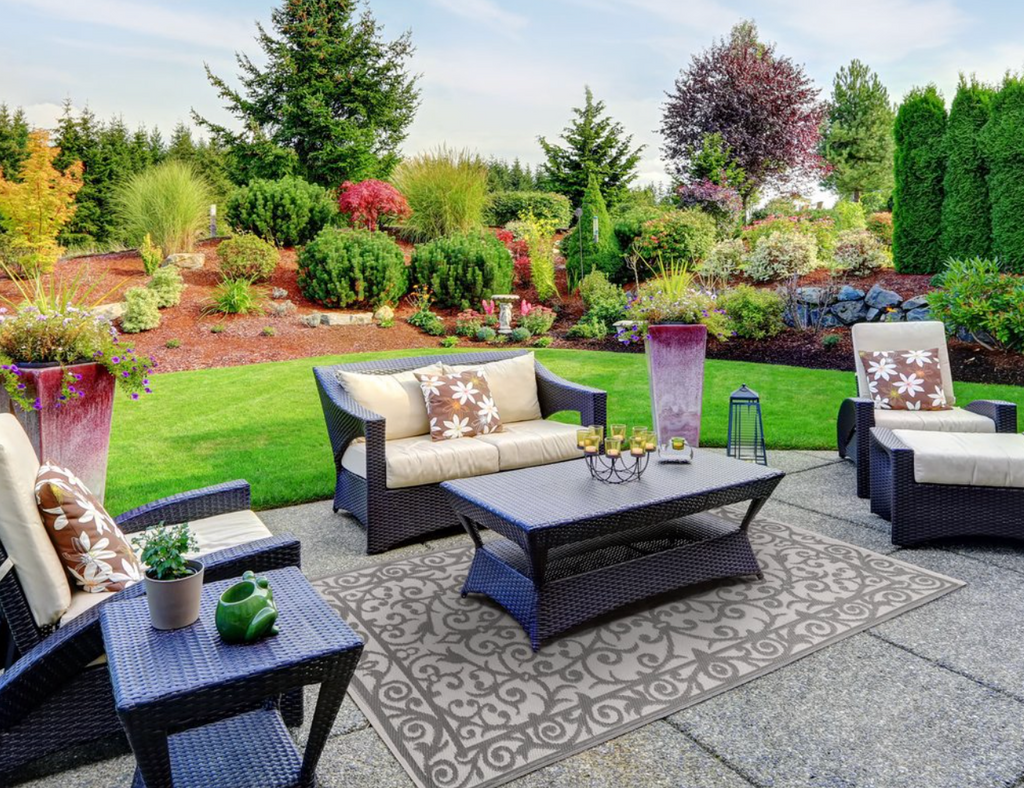 Bring comfort and colour to your patio with outdoor rugs