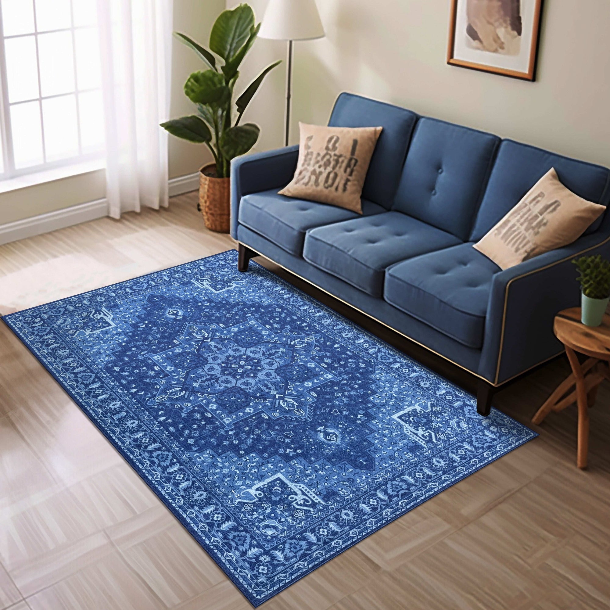 Prussian Rugs Aurelia Grey Machine Washable Rug