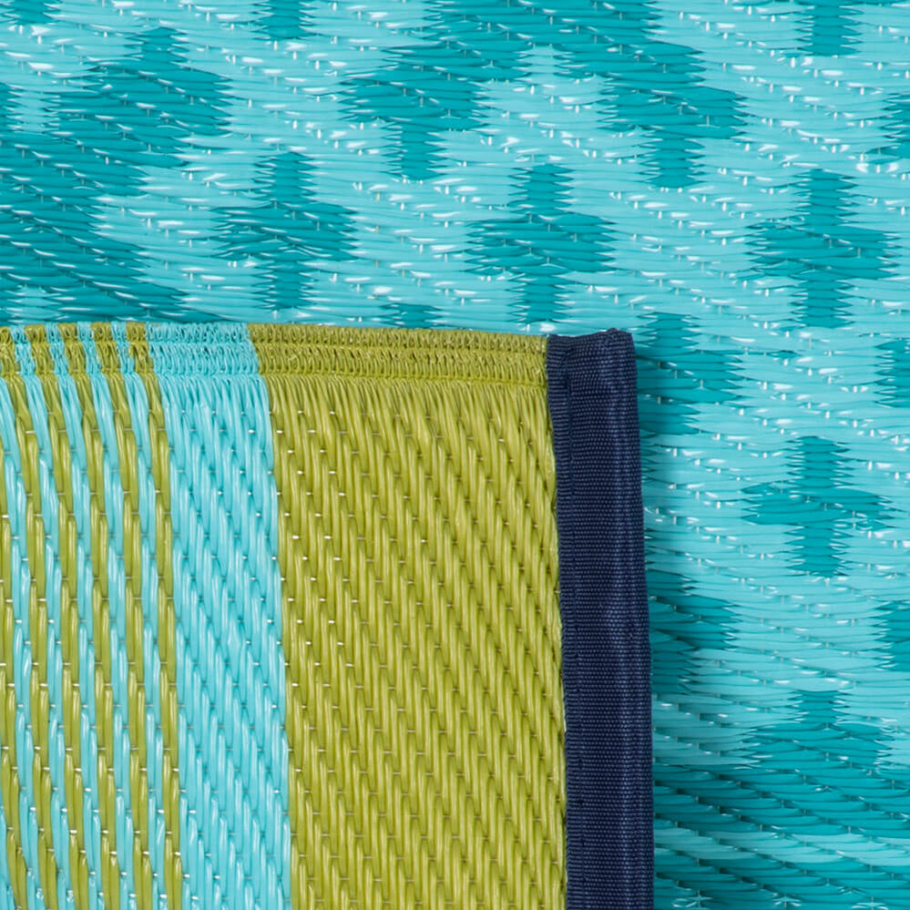 Prime Turquoise Blue Green Outdoor Rug