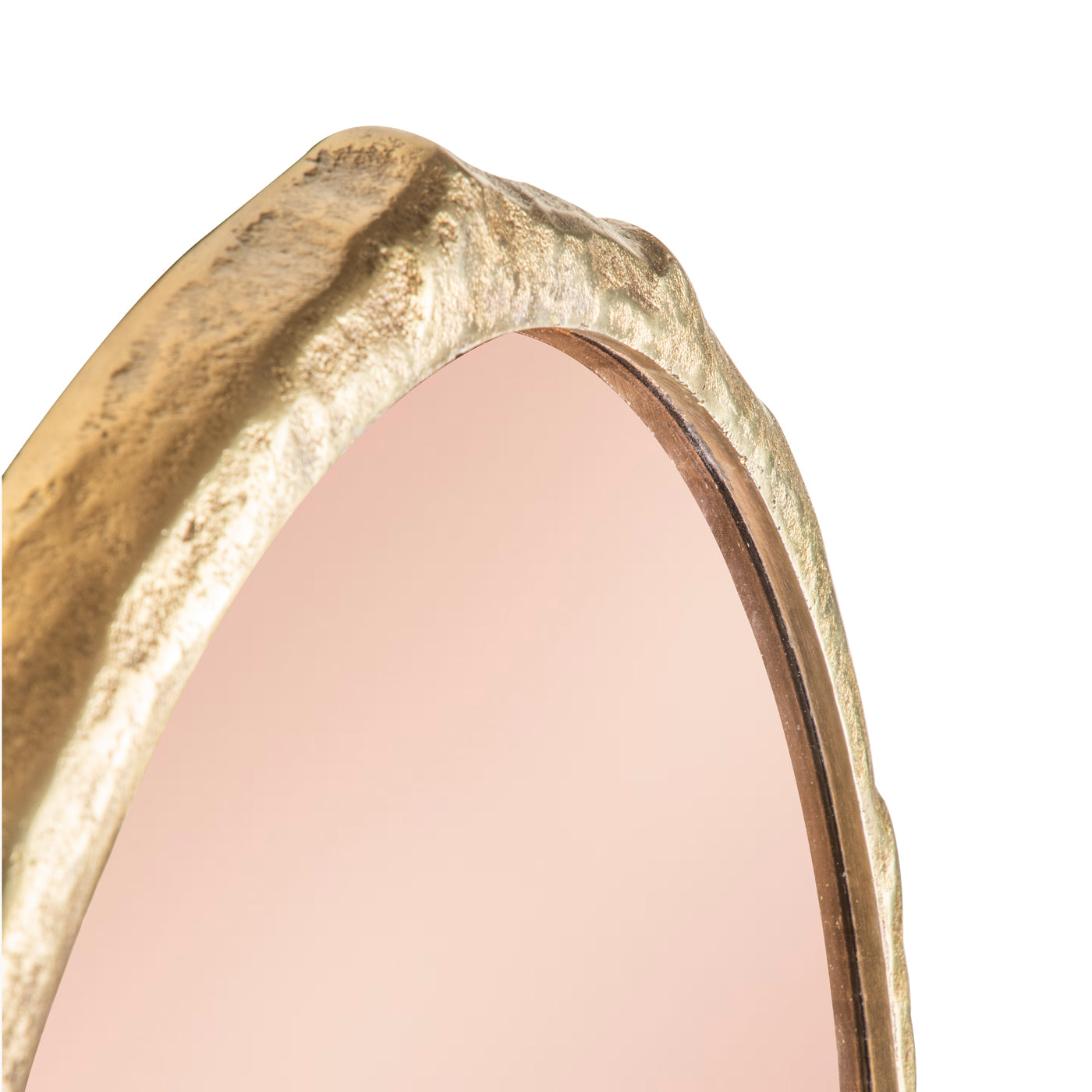 Zenith Organic Antique Brass Wall Mirror