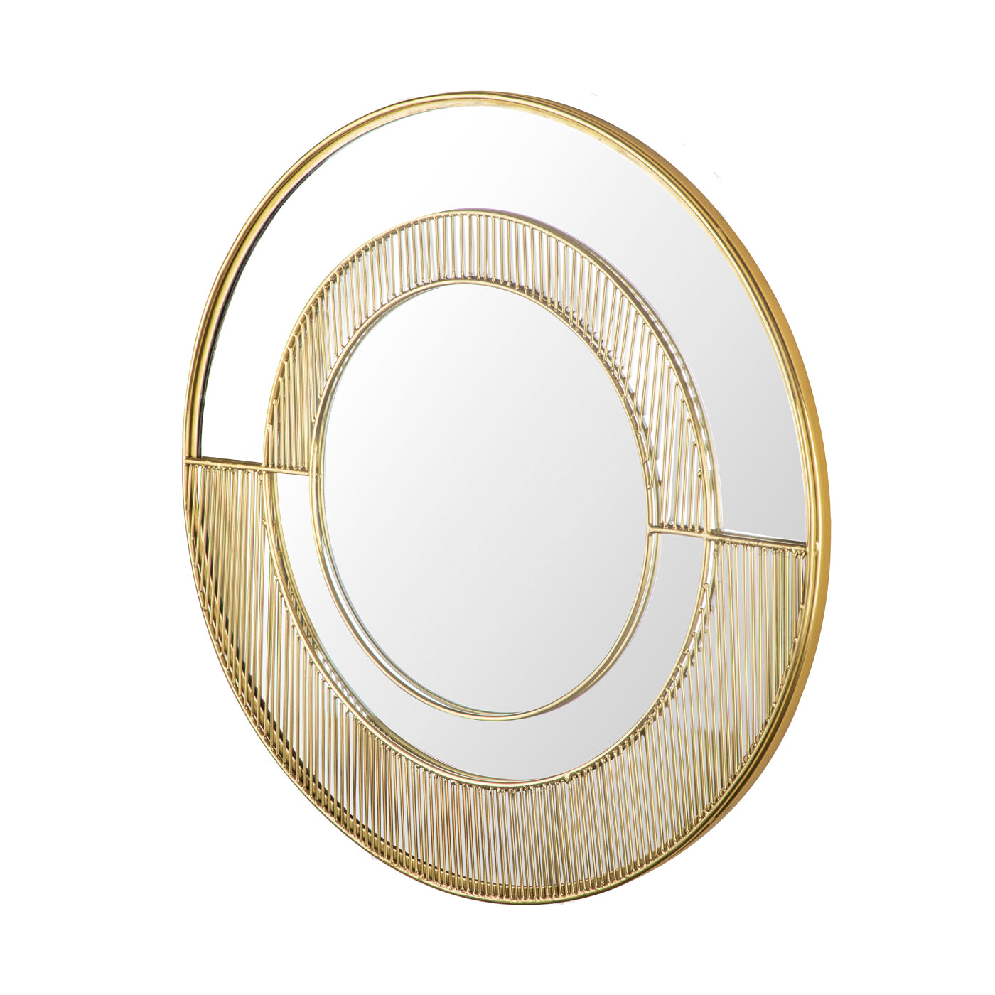 Elanor Modern Brass Wall Mirror