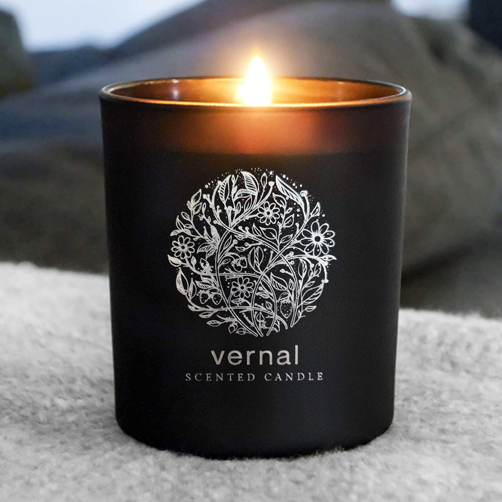 Vernal Blissful woods Scented Candle ( Blackberry & Cedar )